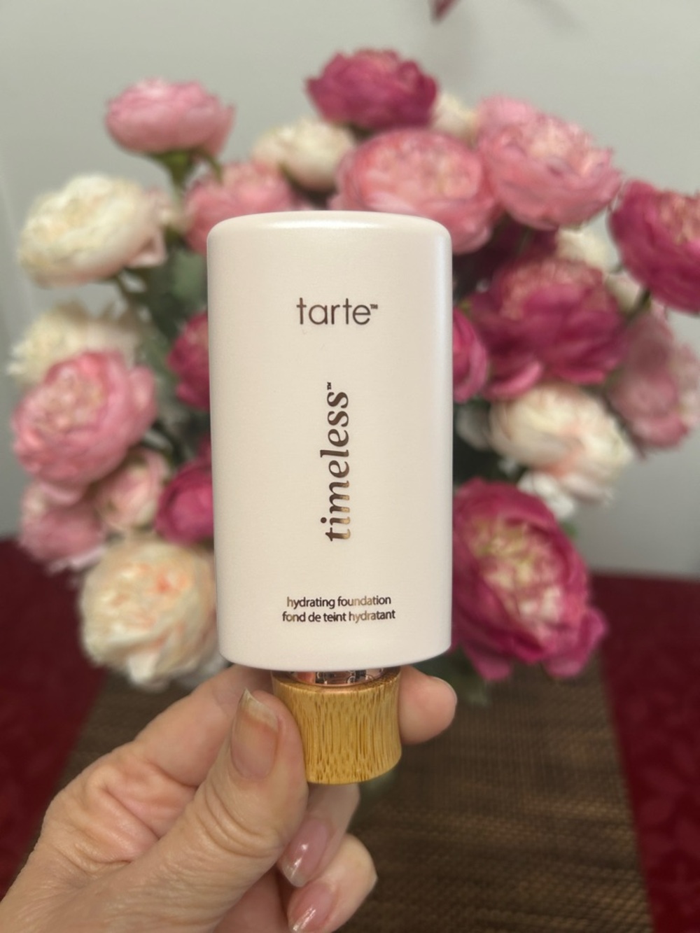 tarte Timeless Hydrating Foundation - Pink and Wood-Tone Cap